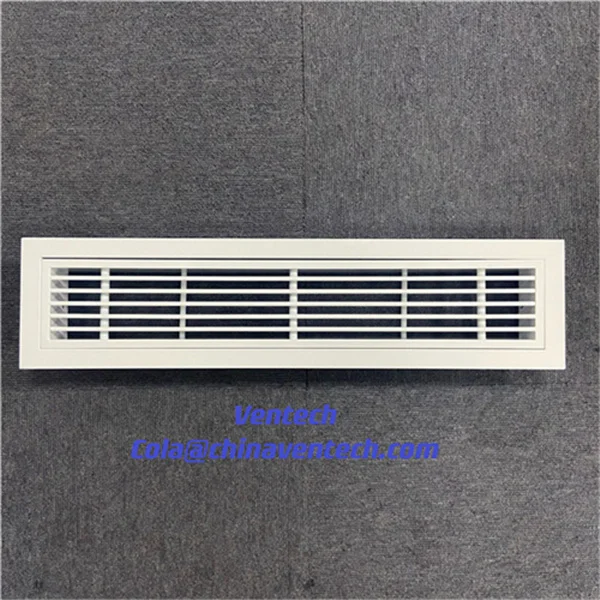 HVAC SYSTEM OEM Wall Mounted  Fresh Air Aluminum Linear Bar Air Grille for Ventilation