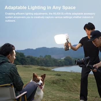 Godox ML60IIBI 2800K -6500K LED Video Light Silent Mode with APP Control for Photo Indoors Outdoors Shooting detail image