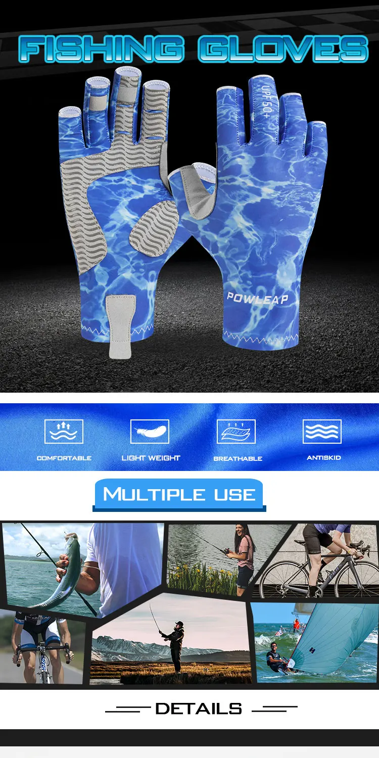 2023 New Style Uv Sun Protection Fishing Gloves Upf 50+ Sun Gloves