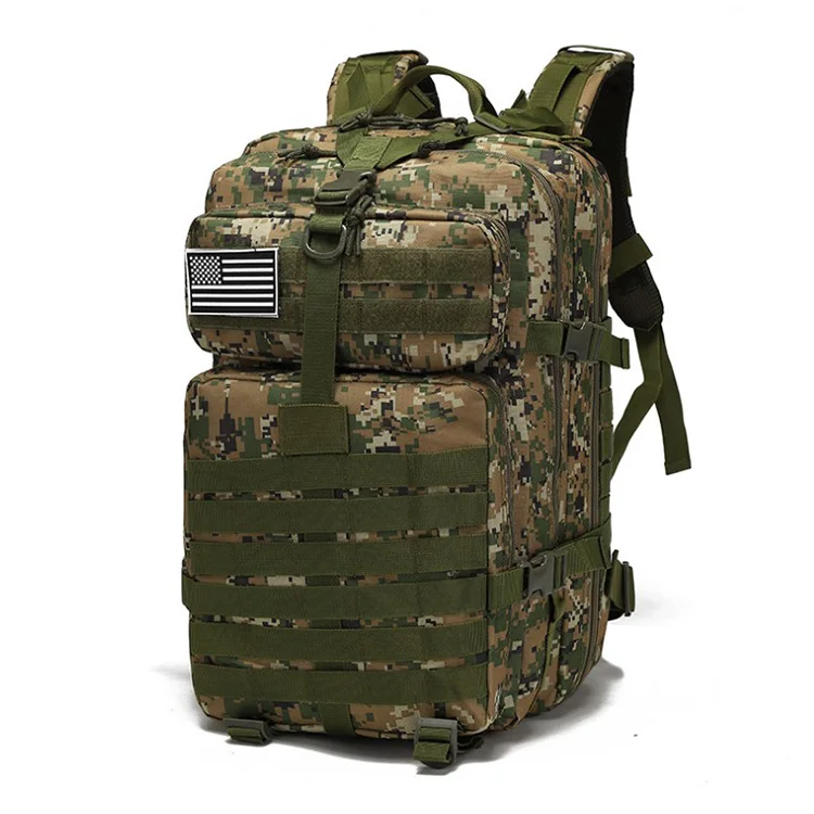 Wholesale custom waterproof outdoor sport travel hiking backpack molle camo army military tactical backpack bags