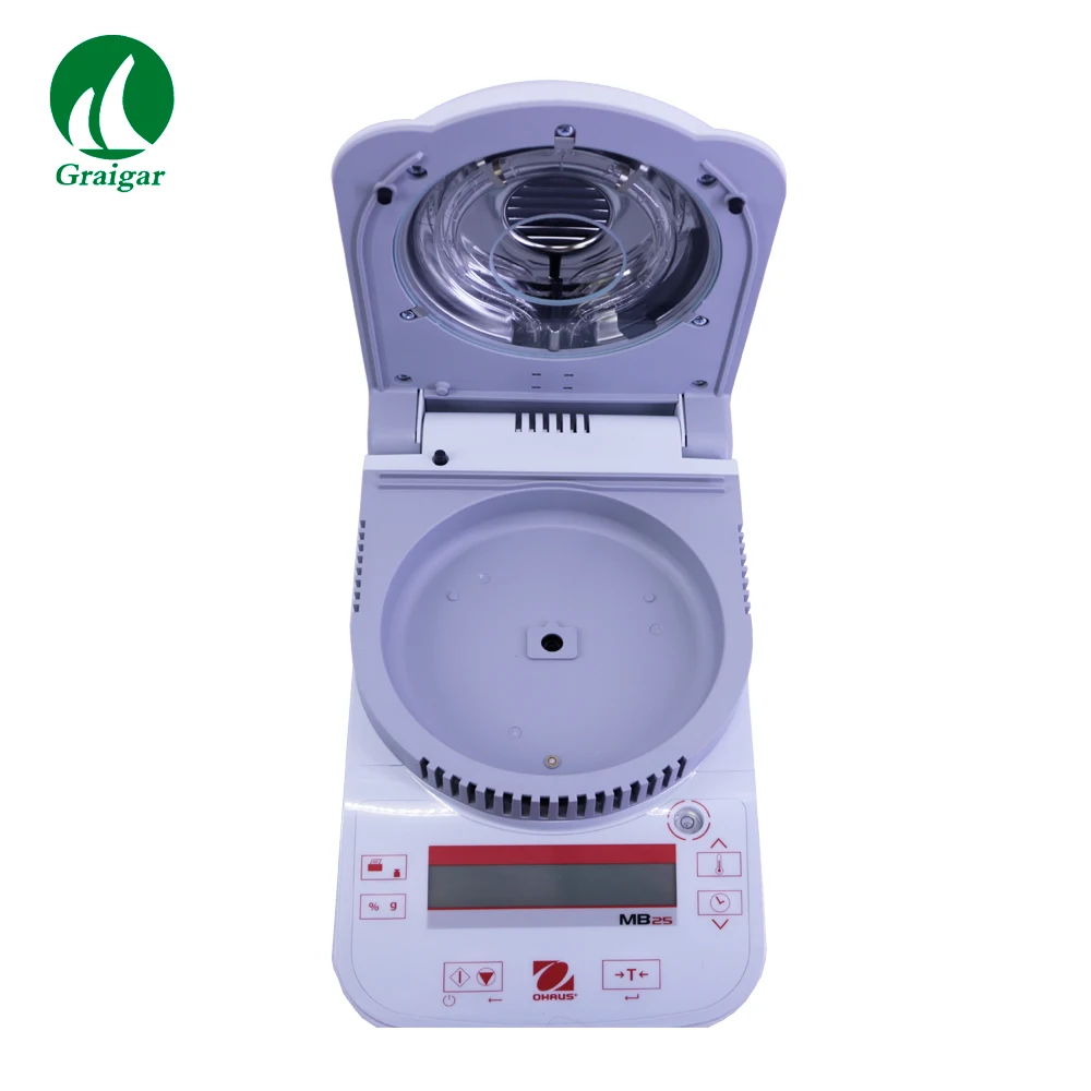 Ohaus Mb25 Grain Halogen Moisture Analyzer 0.005g Readability 110g Capacity Moisture Meter Buy