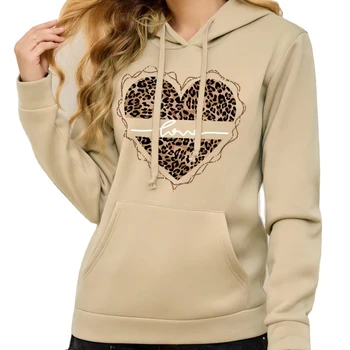 Europe and America Fall/Winter new style classy Knitted Comfort Heart Pattern Hooded Sweater