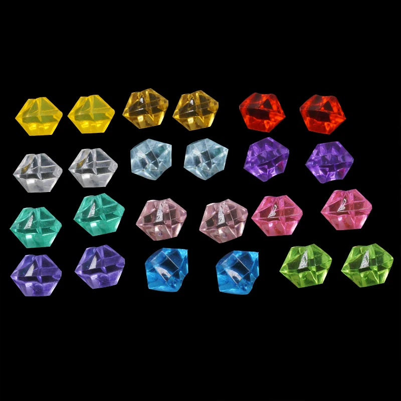 Многоугольник прозрачный пластик для защиты окружающей среды игровые фишки 11 видов цветов Детский обучение математике подсчета Бинго игровой аксессуар