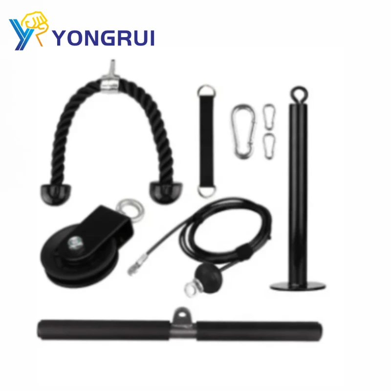 Fitness Rope For Lifting Triceps Machine Workout Home Gym Cable Pulley ...