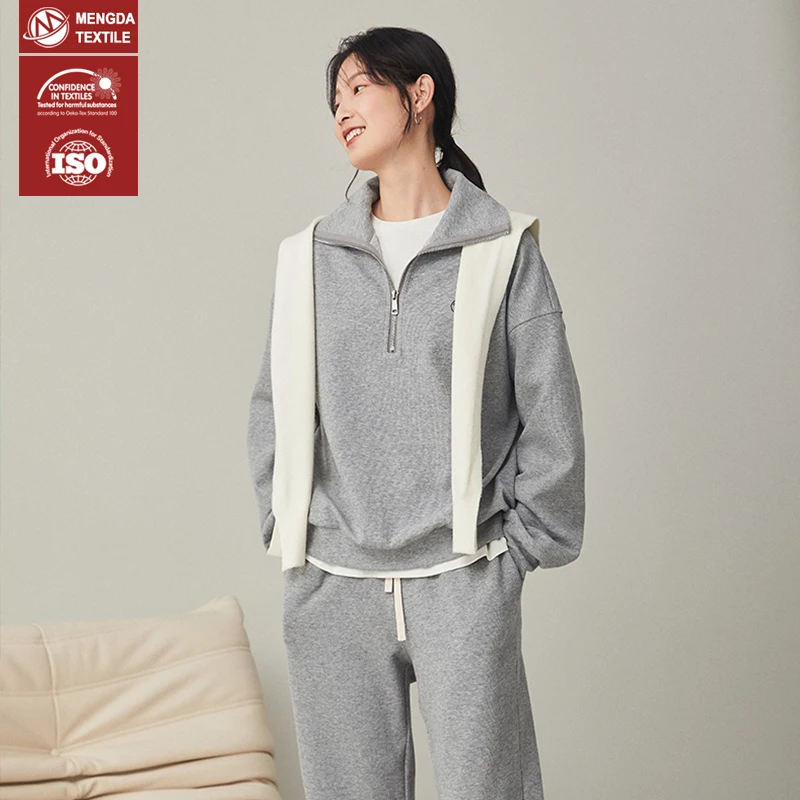 Толстовка с капюшоном из хлопка и полиэстера, 32s