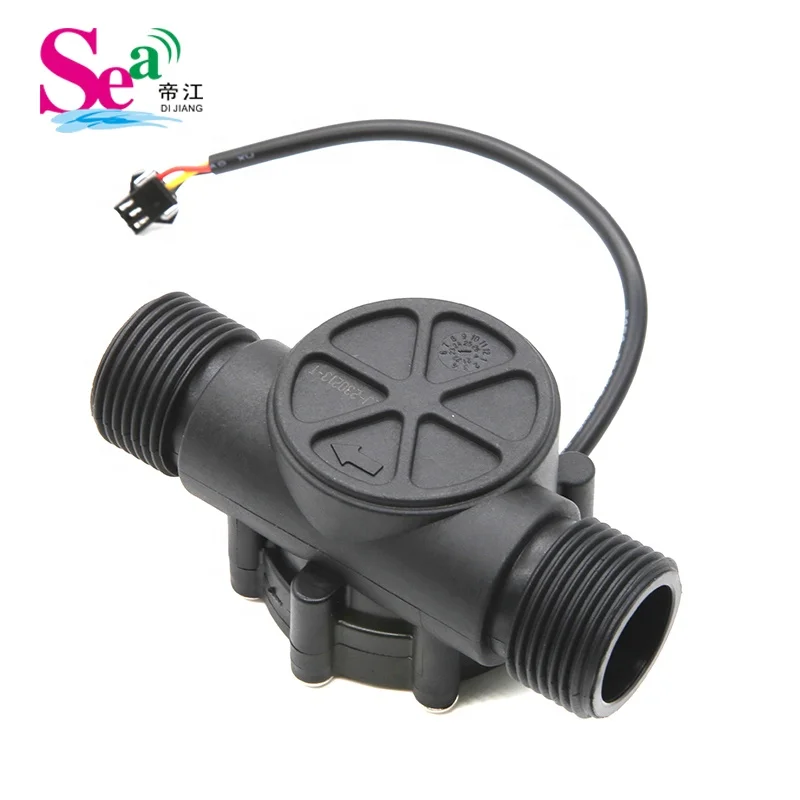 DIJIANG YF-G1 Liquids Flow Sensor Pool Water Counter 2-100LPM DN25  Model Nylon Hall Effect Switch Customized OEM Support
