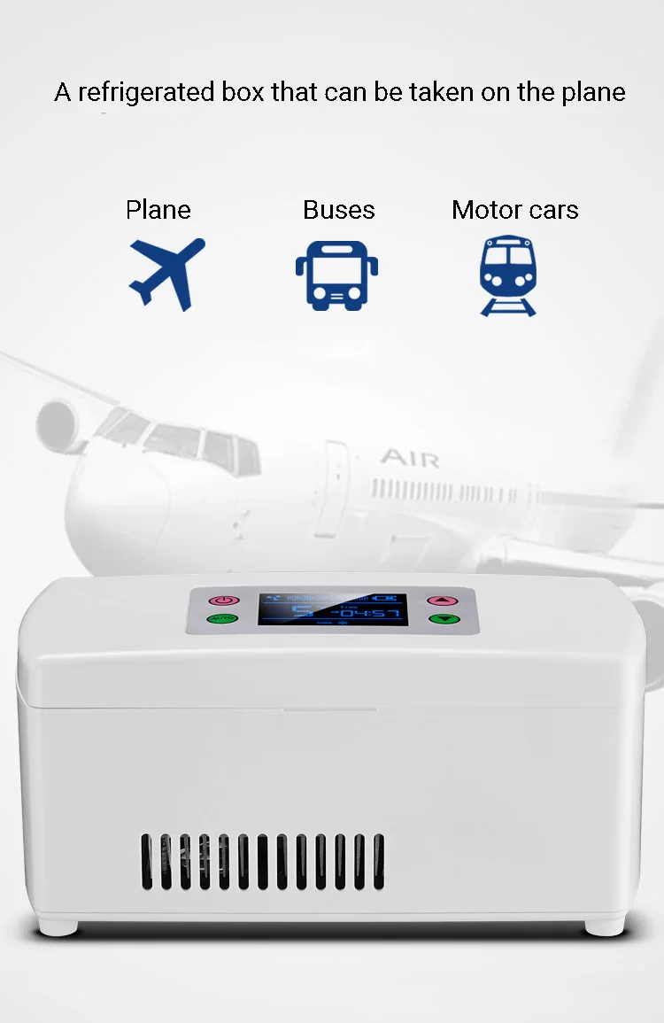 Portable Insulin Storage Diabetic Box Rechargeable Battery Mini Fridge