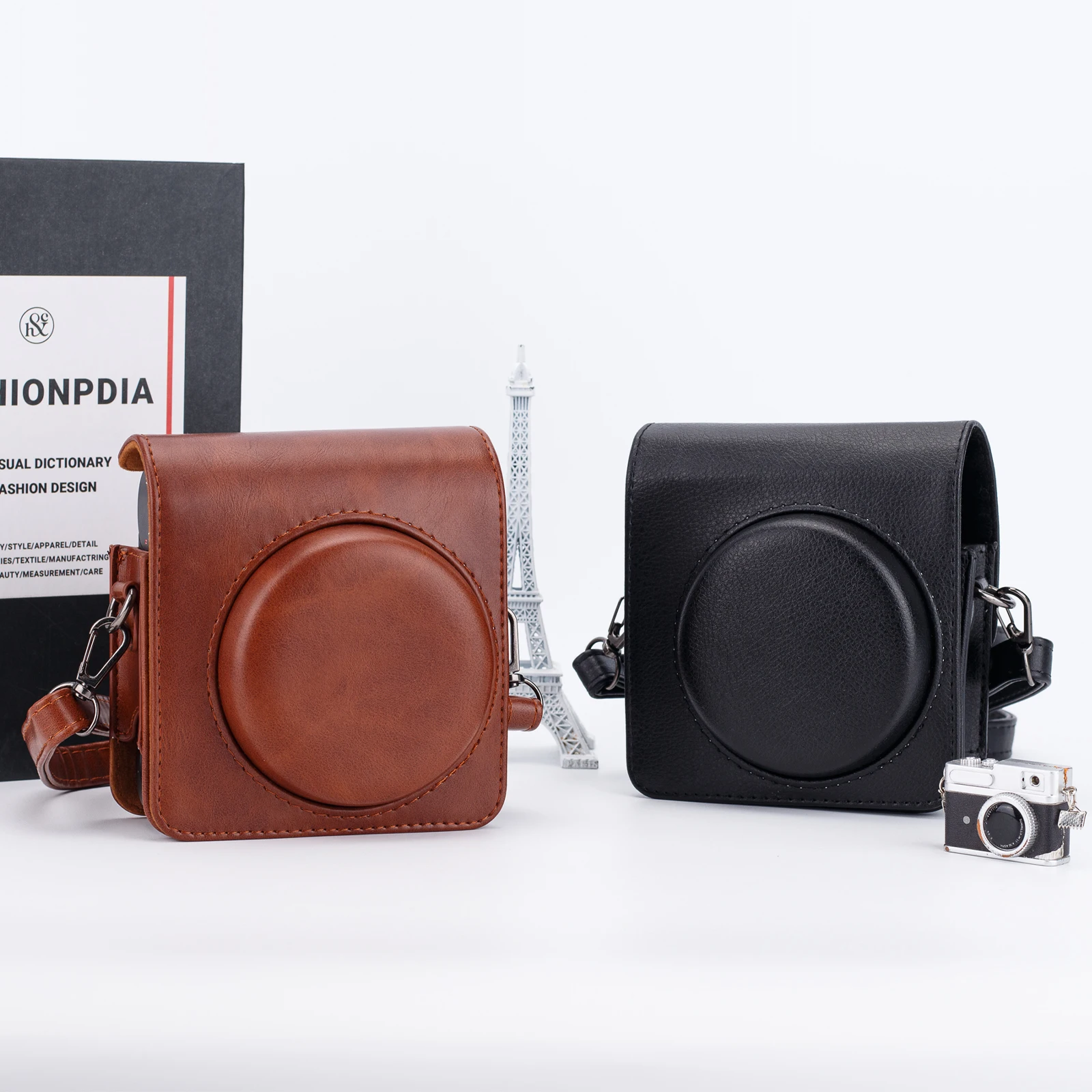 Instax Camera Case for Instant Mini 99 Camera Mini 99 PU Leather Bag with Adjustable Shoulder Strap