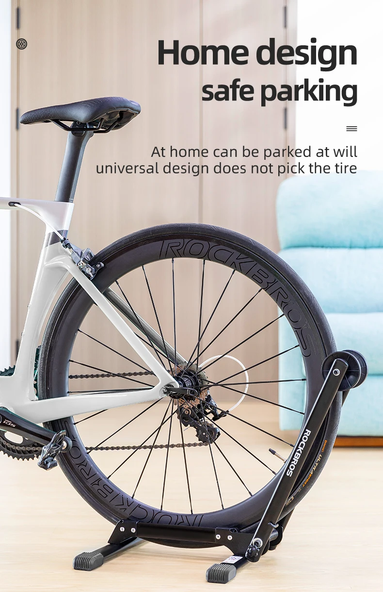 Rockbros Portable Foldable Bike Storage Rack - Vertical Bicycle Parking ...