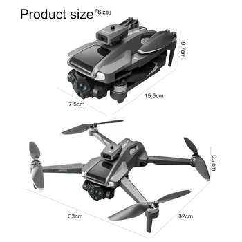 thumbnail image 2 of M66 MAX Drone With Cameras Obstacle Avoidance Brushless Folding Screen Remote Control Quadcopter RC Drone 2 of 14