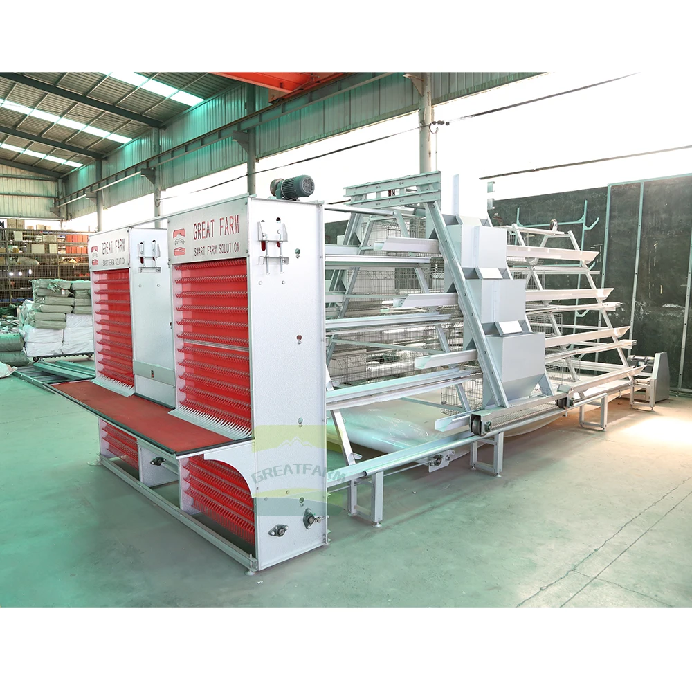 Galvanized Automatic Farming Equipment Type a Egg Laying Hens  Chicken Layer Battery Steel Cages
