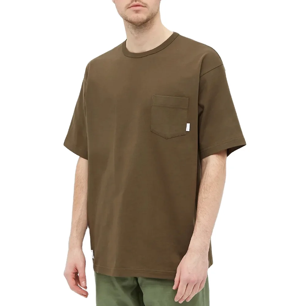 pure jersey cotton short sleeve crew neck private label tee