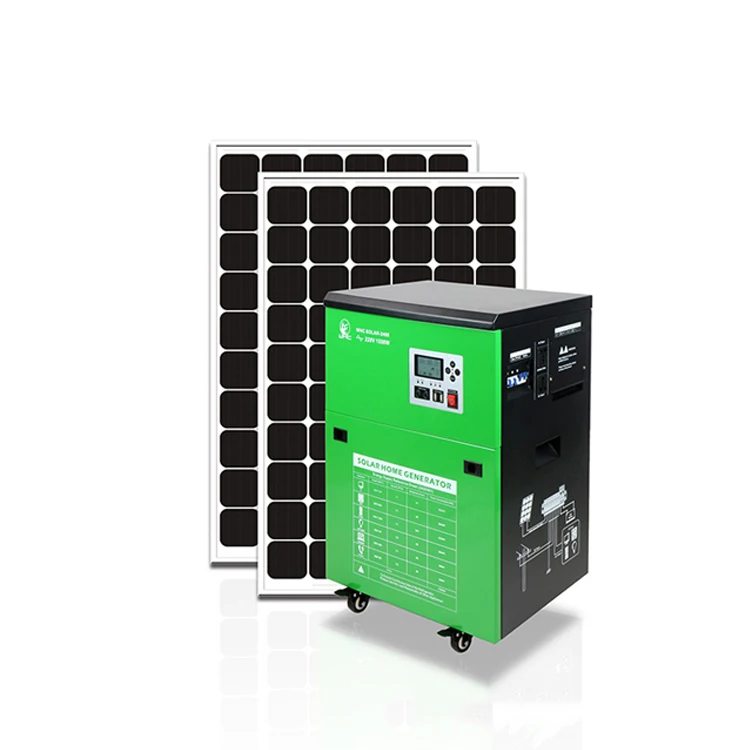 WHC Large 1500w Solar Generator Portable Power Station Generator Electric Saver Solar Electric Home