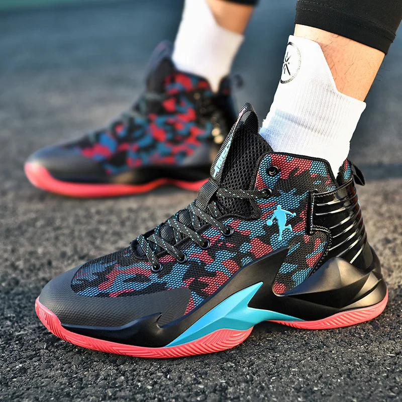 
 Детские баскетбольные кроссовки для мальчиков и девочек, маленький размер, сетчатая Студенческая резиновая подошва для бега, спортивная обувь, кроссовки  