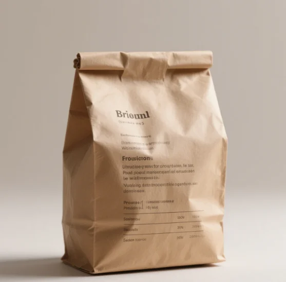 Printed 500g 1kg Flat Bottomed Aluminum Foil Coffee Kraft Paper Packaging Bag with Valve Coffee Bag