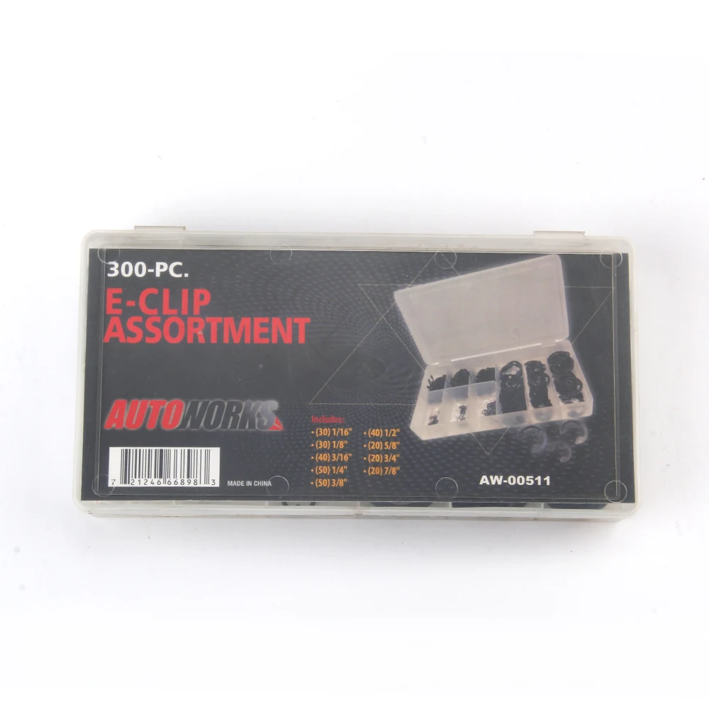High Quality Good Price 300Pc. E-Clip Assortment Retaining Washer for Shafts