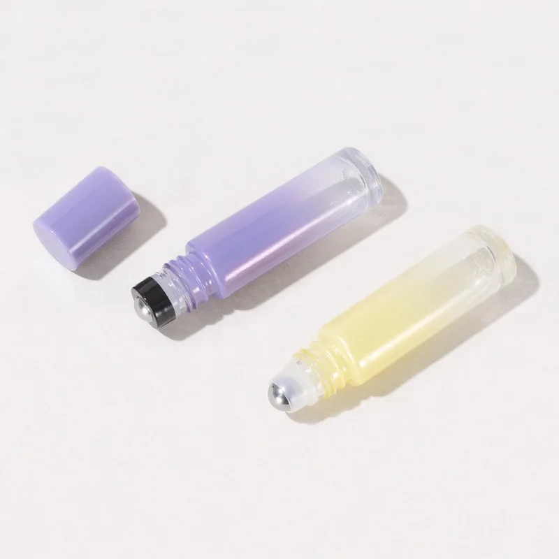 Custom Gradient Color White 5ml 10ml Roll on Glass Bottle