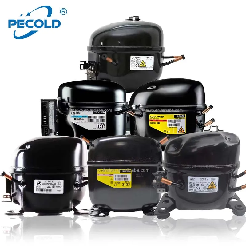 Zel R600a Refrigeration Equipment Compressor Donpers R600a R134a 12v Refrigerator Compressor for Refrigerators R134a