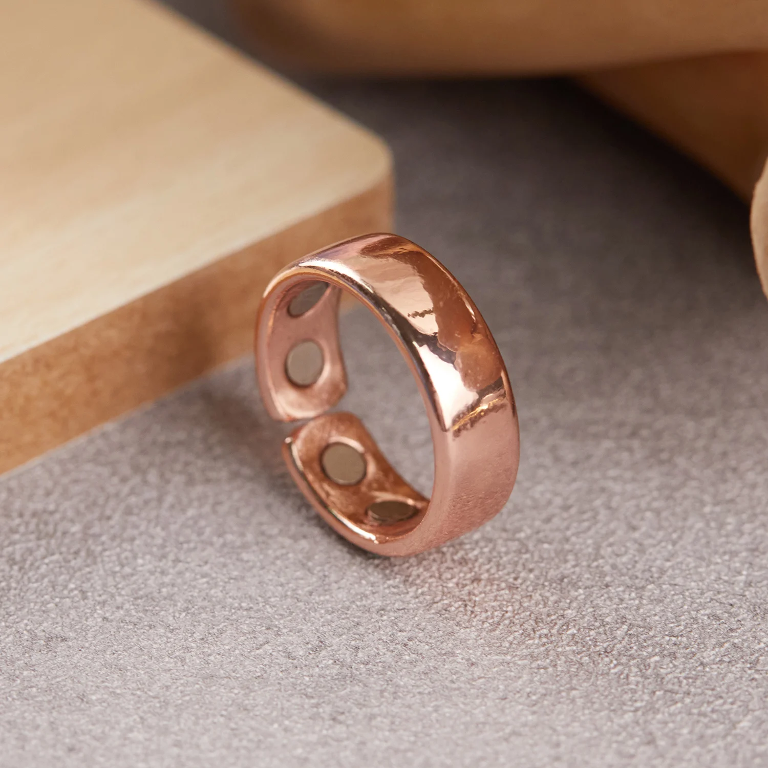 Anillo Magnético Negro De 21 Mm Para Magia – Anillo PK Con Imán Fuerte, Accesorio De Ilusionismo Para Trucos De Mano Y Decoración