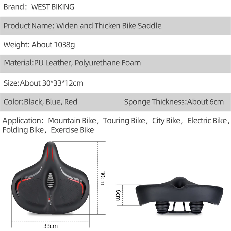 VGEBY selle en silicone pour vélo BOLANY Coussin de siège de vélo de