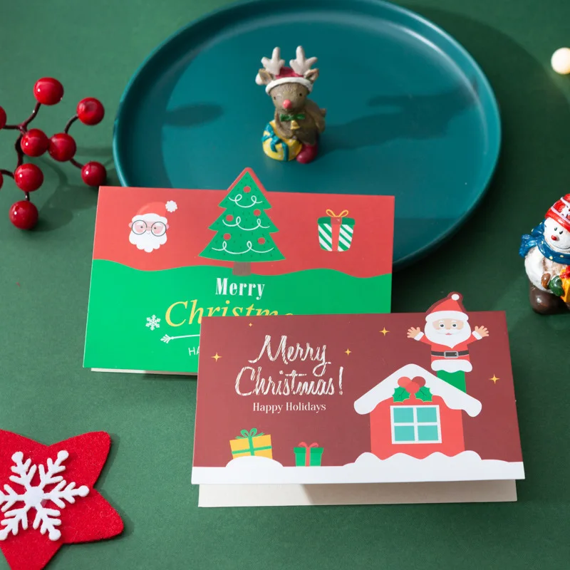 The Christmas Blessing On The 2022 2022 New Year Blank Blessing Message Merry Christmas Greeting Gift Card -  Buy Merry Christmas Cards,Christmas Greeting Card,Christmas Gift Card  Product On Alibaba.com