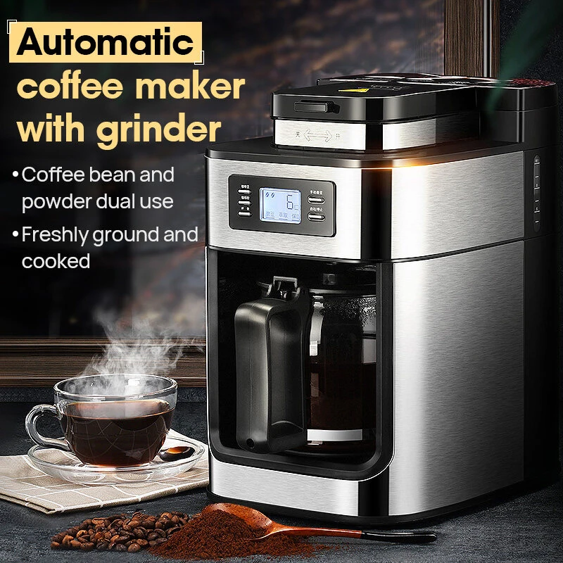 Coffee Machine, Gourmia GCM4700 Coffee Maker With Built In Grinder