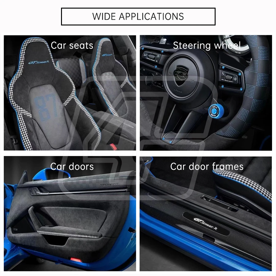 Automotive Suede Velvet Fabric Car Stickers Adhesive Film Suede Vinyl ...