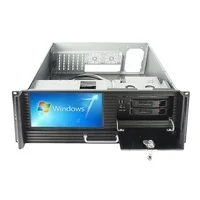 4U Rackmount Computer case with LCD , Touchscreen and Keyboard EKI-N452LTKB