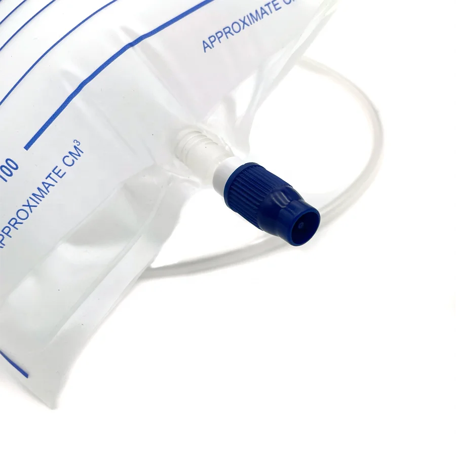 Sterilized Urine Drainage Collection Pee Bag With Screw Outlet Valve