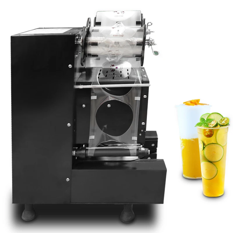 MAXBAOHENG カップシーラー　全自動カップシール機　シーリングマシン プラスチック紙コップ用全自動カップシール機ホットドリンクカップ