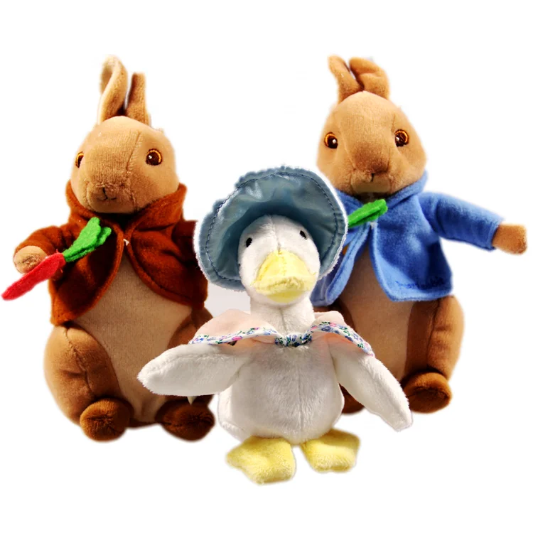 peter rabbit soft toy with carrot