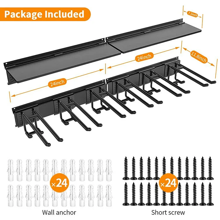 JH-Mech Garage Storage Organizer Systems Wall Mount Overhead Shelving Heavy Duty Overhead Garage Storage Rack