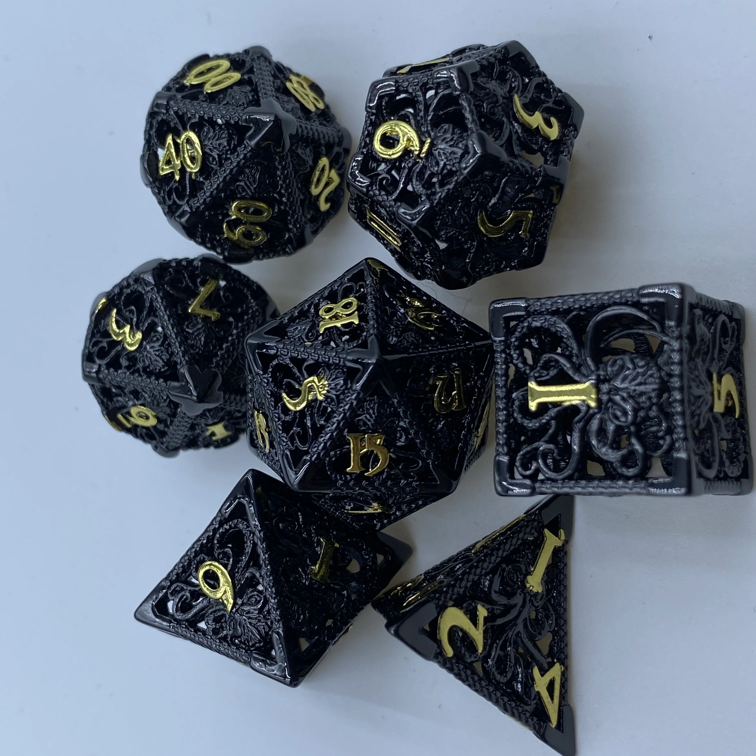 Custom Metal Dragons And Dungeons Dice Metal Dnd Dice Hollow Metal