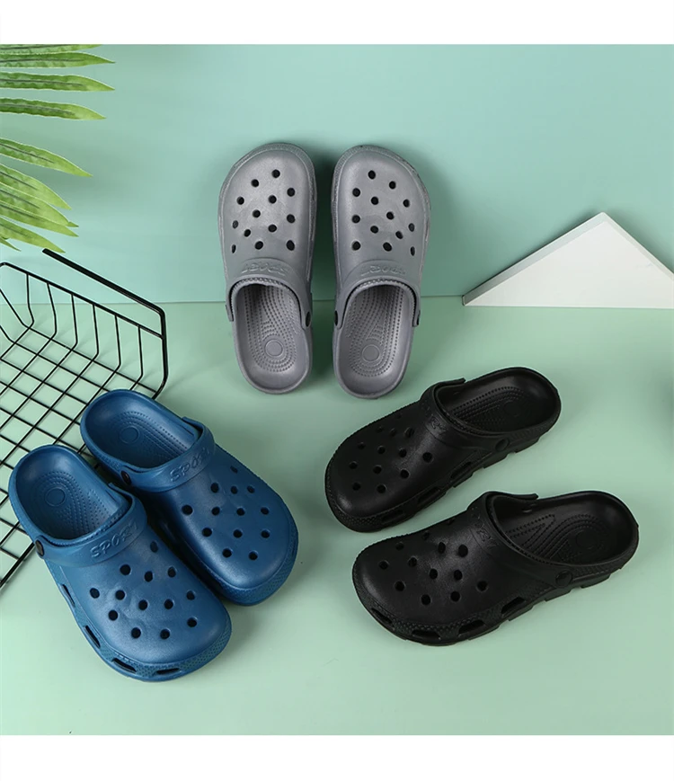 2023 Designer Mens Outdoor Nonslip Waterproof Eva Croc Sandals Womens