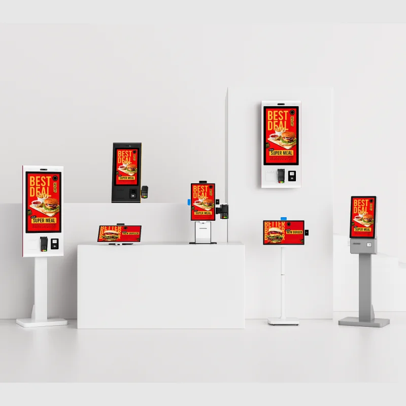 Wifi Supported Payment Kiosk Touch Screen Android POS Terminal with Printer&QR Code Scanner&NFC&card Reader&camera&microphone