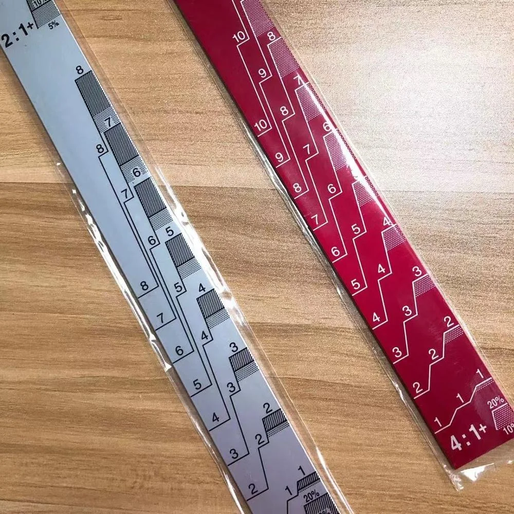 Car Paint Measuring Scale Mixing Ruler 2 to 1 and 4 to 1