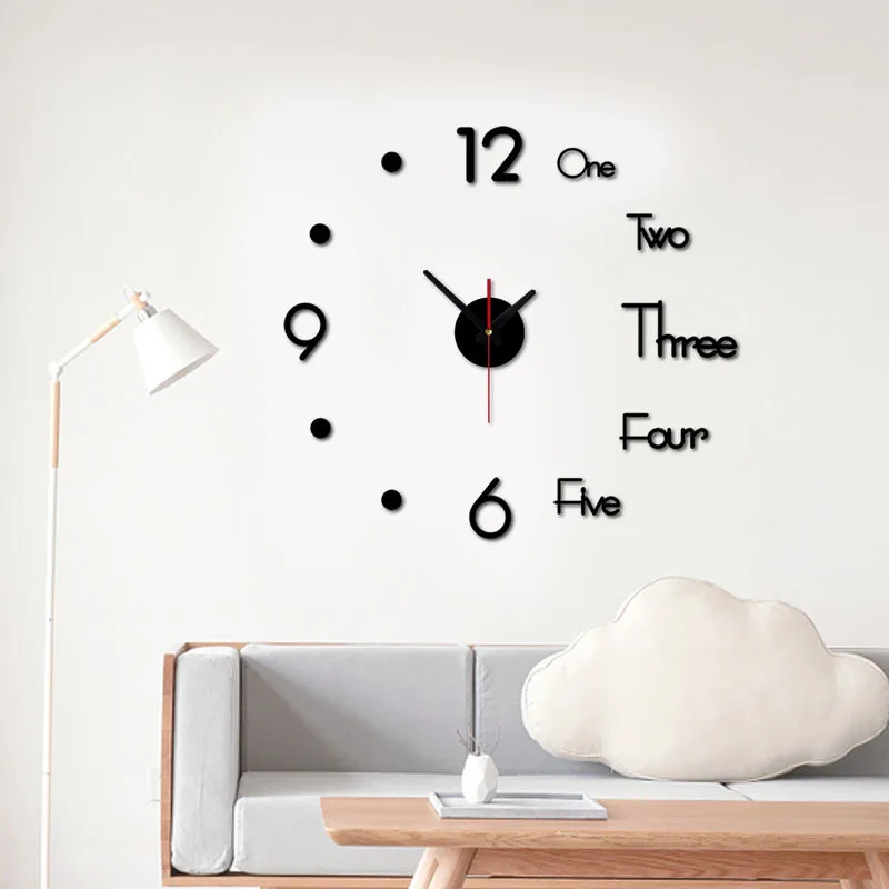 3d Wall Clocks Diy Quartz Clock 3D Wall Clock Big Size DIY Clocks