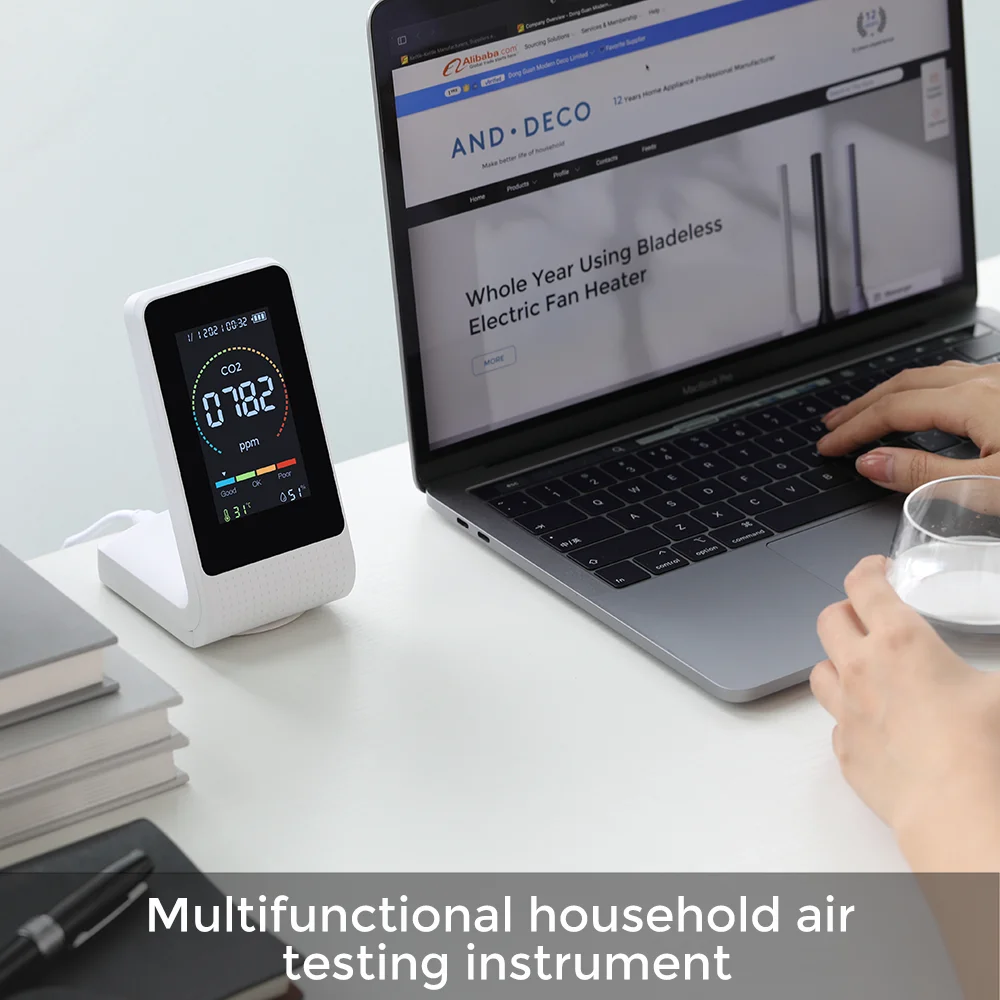 Настольный портативный мини-детектор углекислого газа Ndir Medidor De Co2 измеритель датчик монитор детектор качества воздуха
