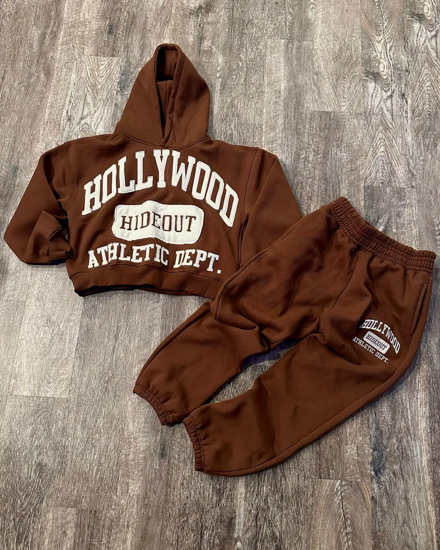 Custom Patch Embroidery Applique Sweatpants Set XXL Fleece Cropped Hoodie Jogger Men No String Hoodie Sweatpants Fitness Sports gallery 8
