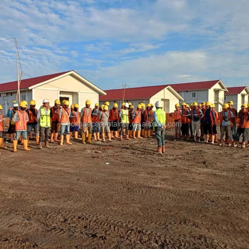 BOX SPACE Hurricane Proof Modular Homes Prefabricated House Prefab Modular Homes Expandable Two Story Tiny House for Indonesia