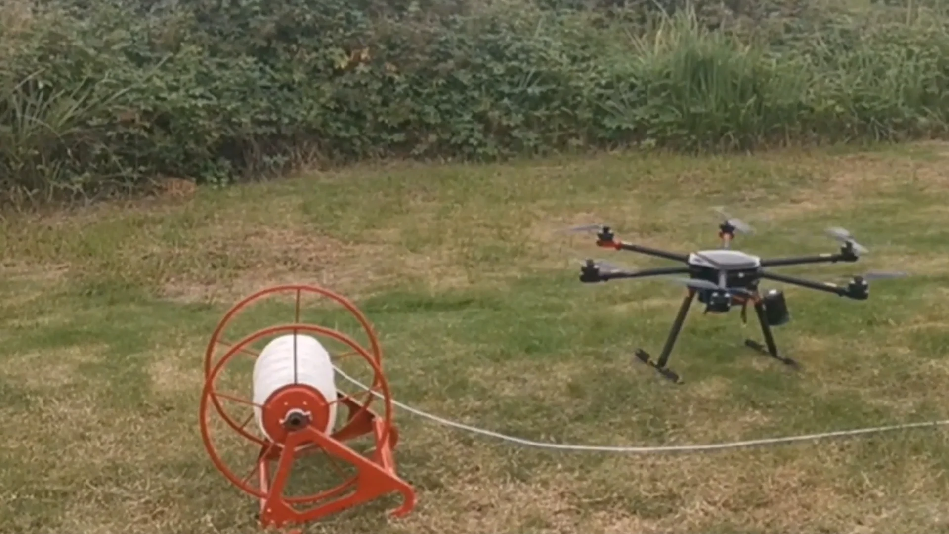 Six-rotor Electrical Pull Line Drone Transportation Throwing Power Line ...