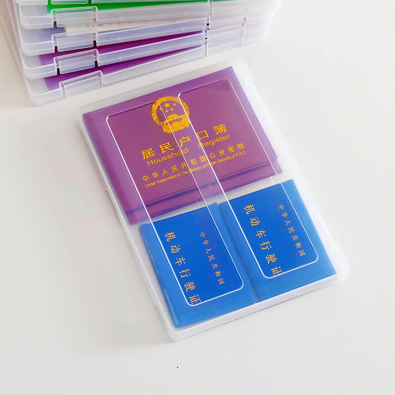 Customization A5 File Portable Project Case Plastic clear Multifunctional File Storage Box for 5.83" X 8.27" Letter Paper
