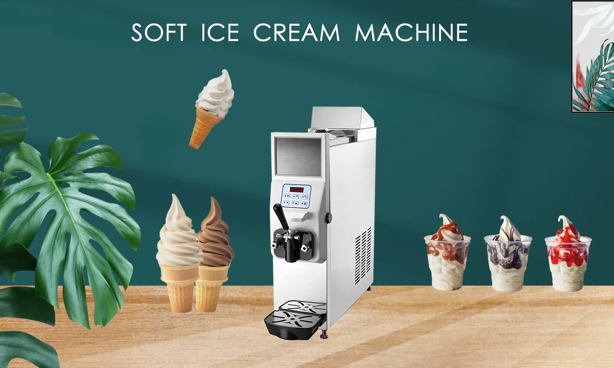 Ms12 Small Size Table Top Soft Ice Cream Machine With Single Flavor (ce