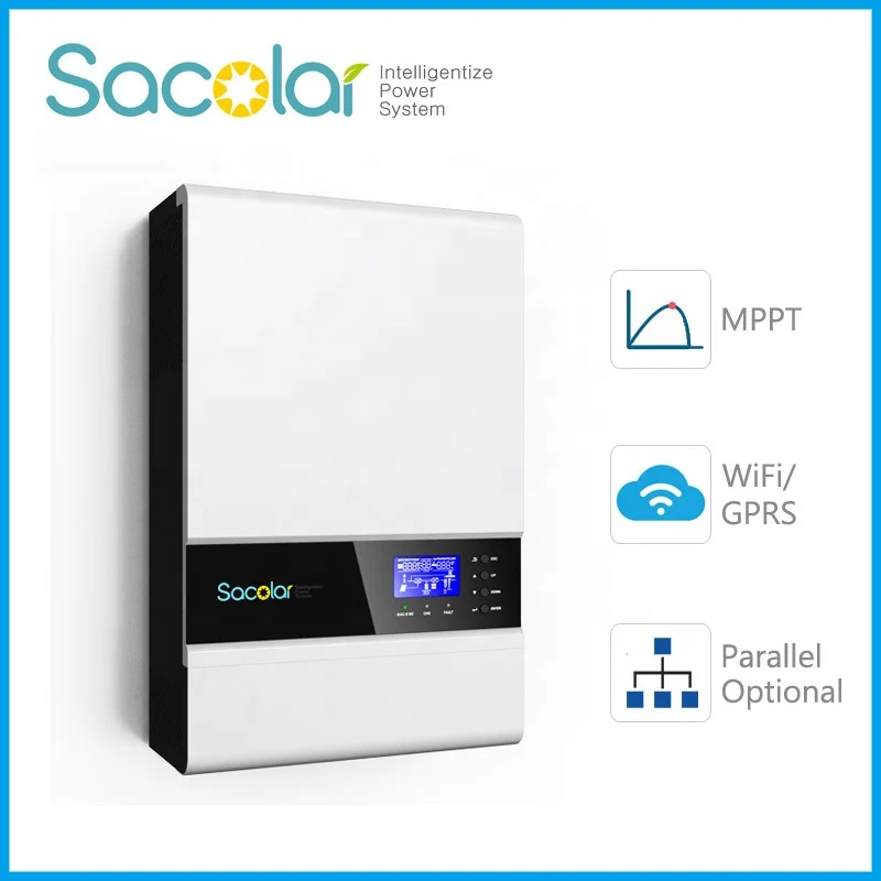 High Quality 48V to 220V Smart Intelligent Solar Power Inverter With GPRS WIFI Remote Monitoring System