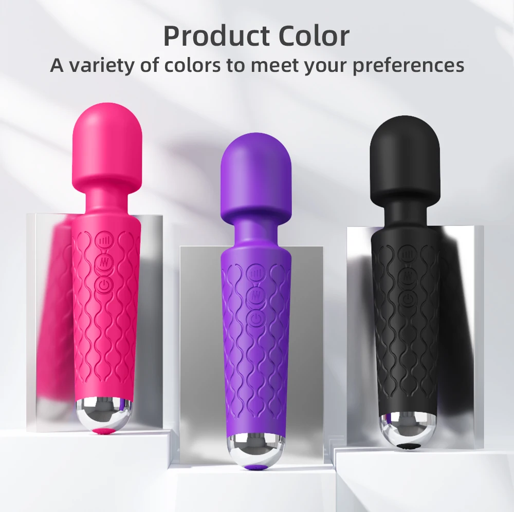 Gnstiger Multifunktions-Massagestab aus Medizinischem Silikon, Vibrator  fr Frauen, Sexspielzeug