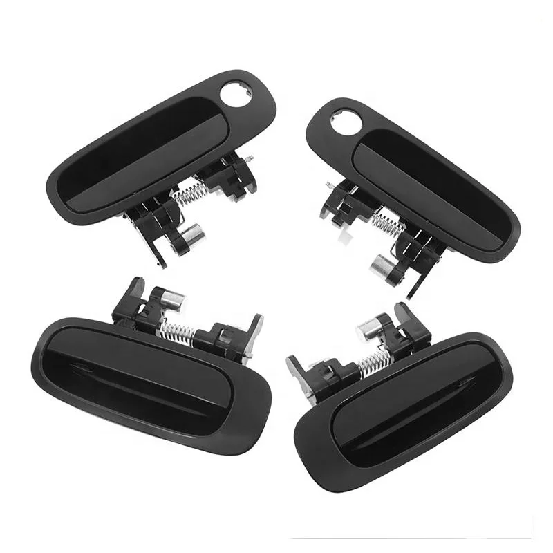thumbnail image 2 of 4pcs Black Door Handles For 1998-2002 Toyota Corolla & Chevy Prizm – Front Rear Left Right 2 of 5