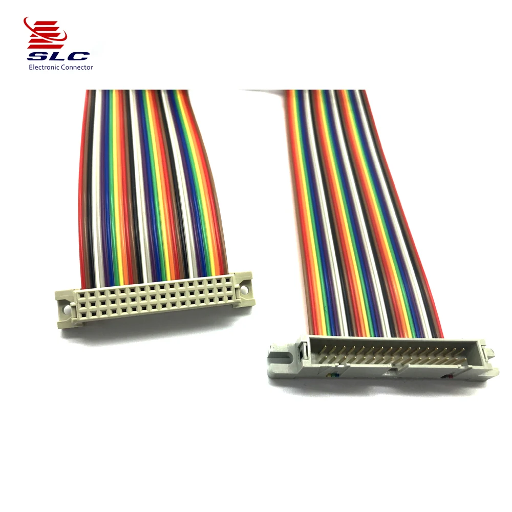 3-мя рядами красивых 32 Pin типа B DIN 41612 женский idc Тип евро разъем