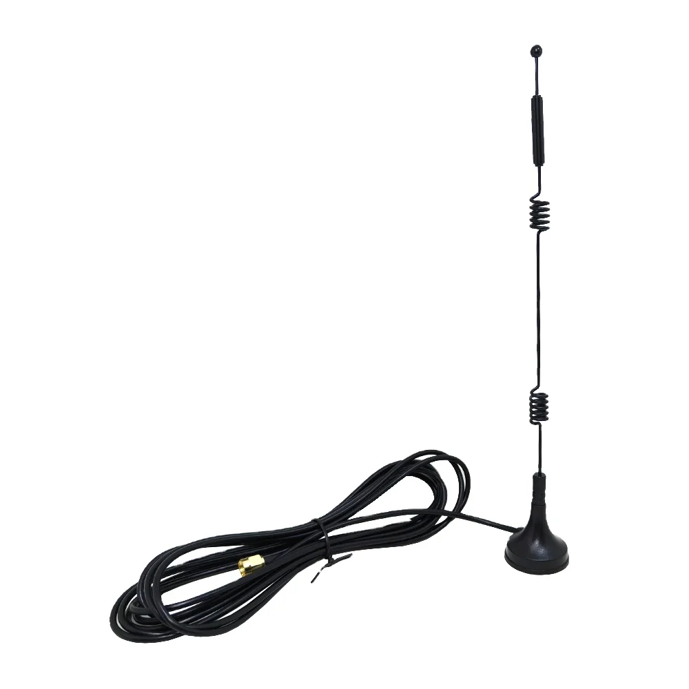 antenne ventouse bi-bande 2,4 GHz et 5 GHz, gain 5 à 9 dBi, connecteur mâle RP-SMA, antenne Wi-Fi magnétique avec 2 mètres de câble LMR200
