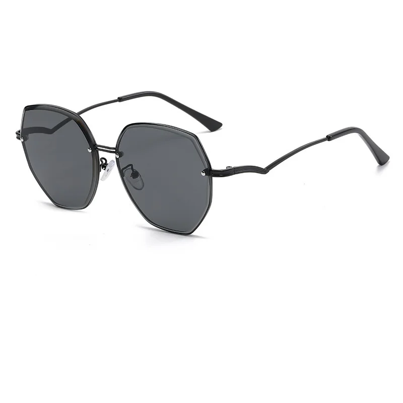 New Arrival Fashion Retro Round Oversized Women Sunglass Customized logo Designer Trend Sunglasses 2024