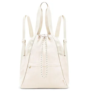 Custom Logo Casual Sports Gym Backpack Water Resistant Swimming Drawstring Gym Workout Tote Bags with Wet Pocket Travel Backpack